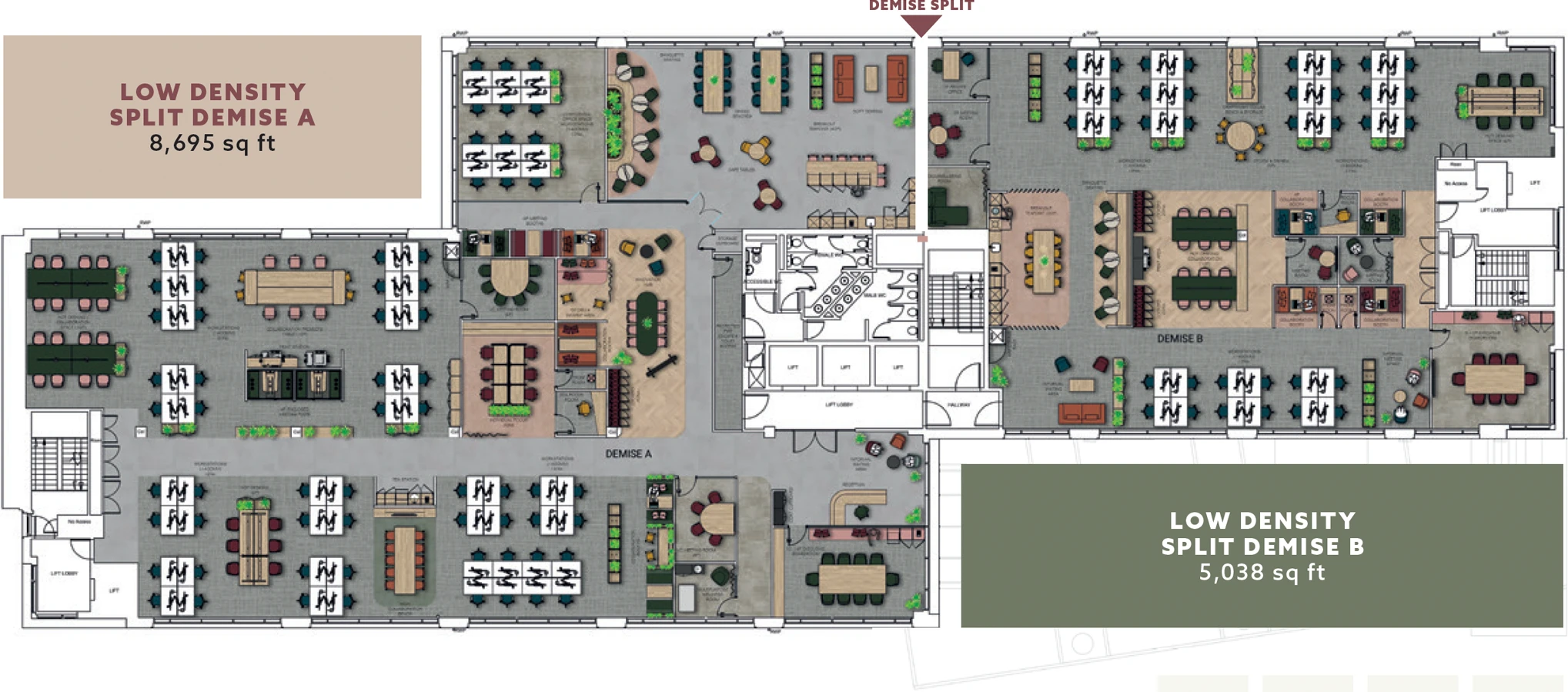 Low density plan for accommodation at Temple Circus Bristol